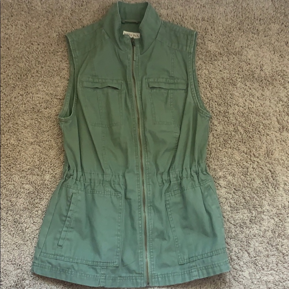 Merona Army Green Vest